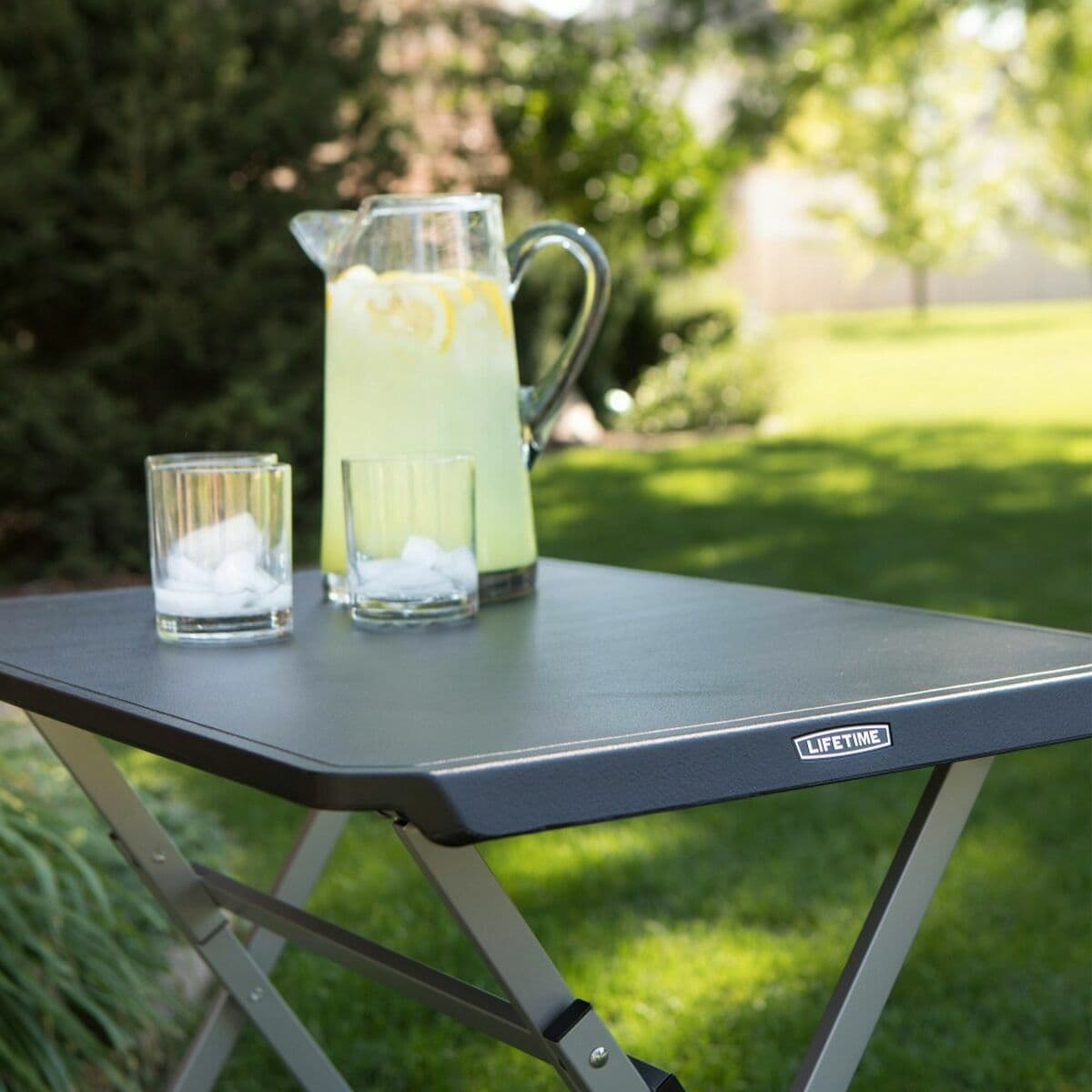 Fällbord Lifetime Svart Stål Plast 75 x 50,5 x 66 cm — thumbnail 4