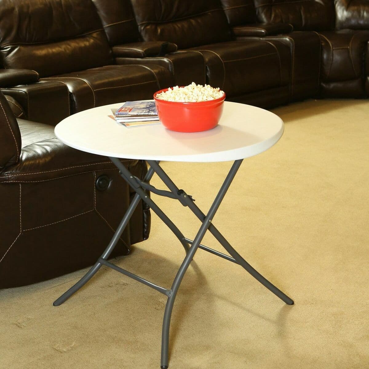 Fällbord Lifetime Vit Rund Stål Plast 83 x 73,5 cm — thumbnail 6