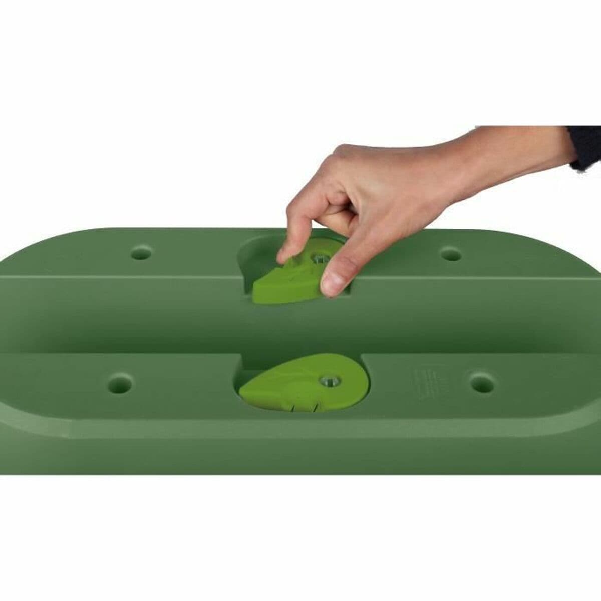 Kruka EDA Grön Plast Oval Modern — thumbnail 3