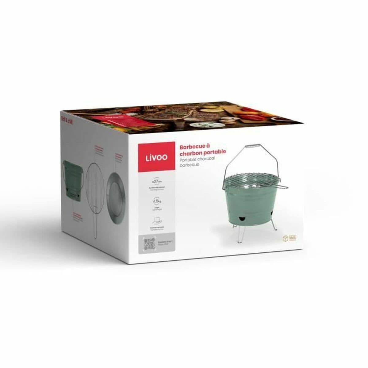 Bärbar Grill Livoo DOC327V  Metall Stål — thumbnail 2