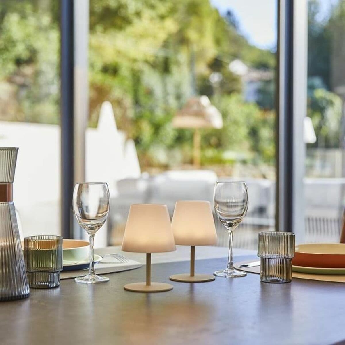 Bordslampa Lumisky E27 Ljusbrun — thumbnail 2