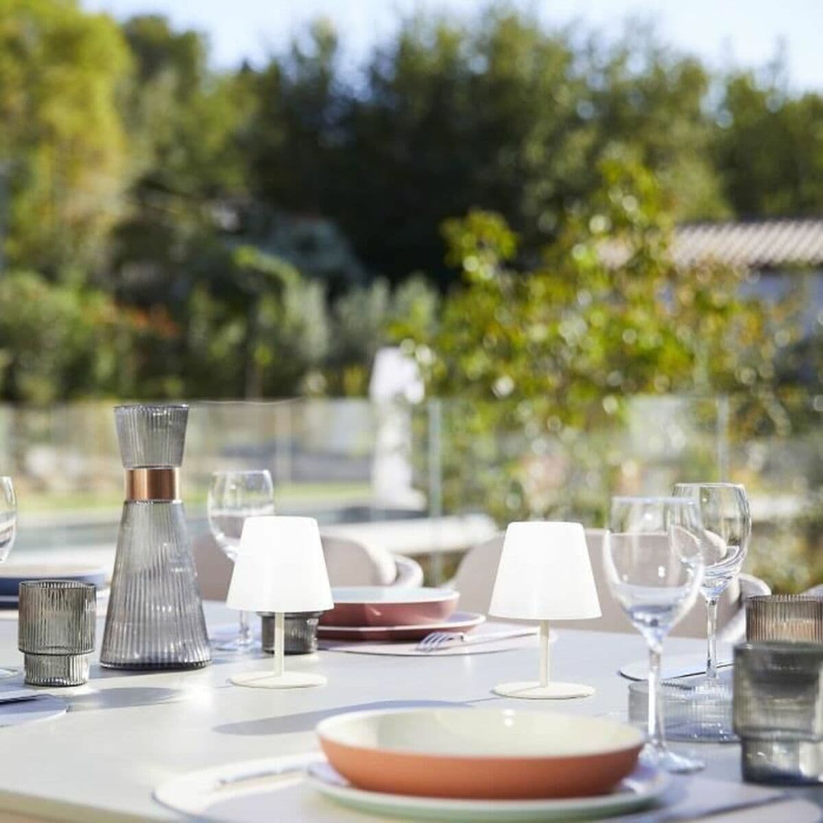 Bordslampa Lumisky E27 Ljusbrun — thumbnail 4