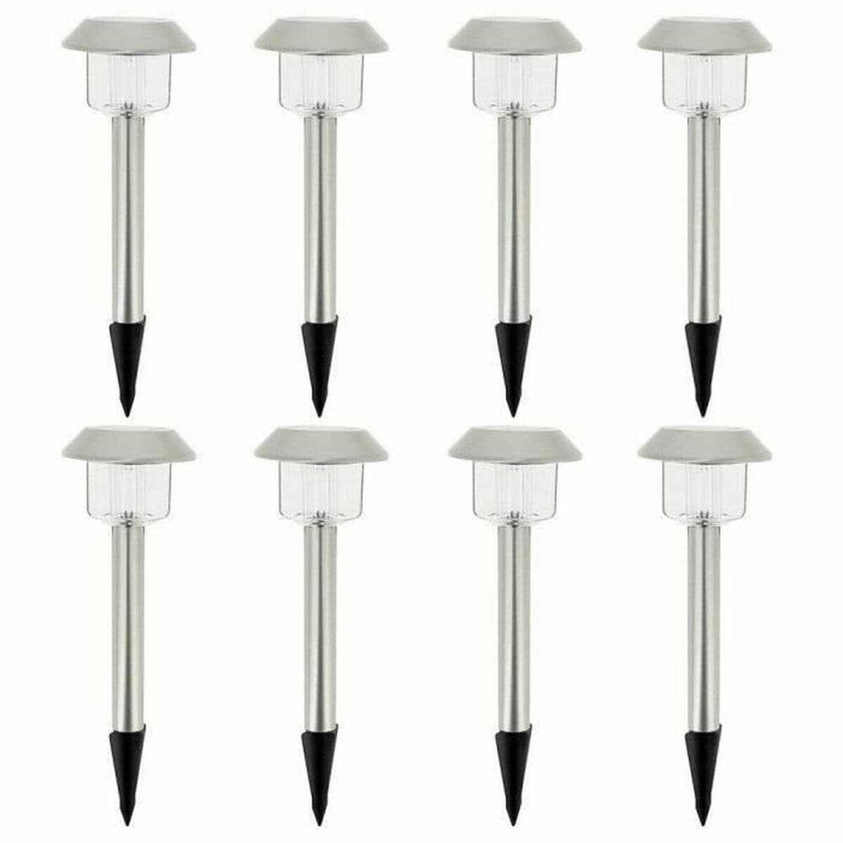 Solcellslampa Lumisky Alesia LED Silvrig Rostfritt stål Kallvit (8 antal)