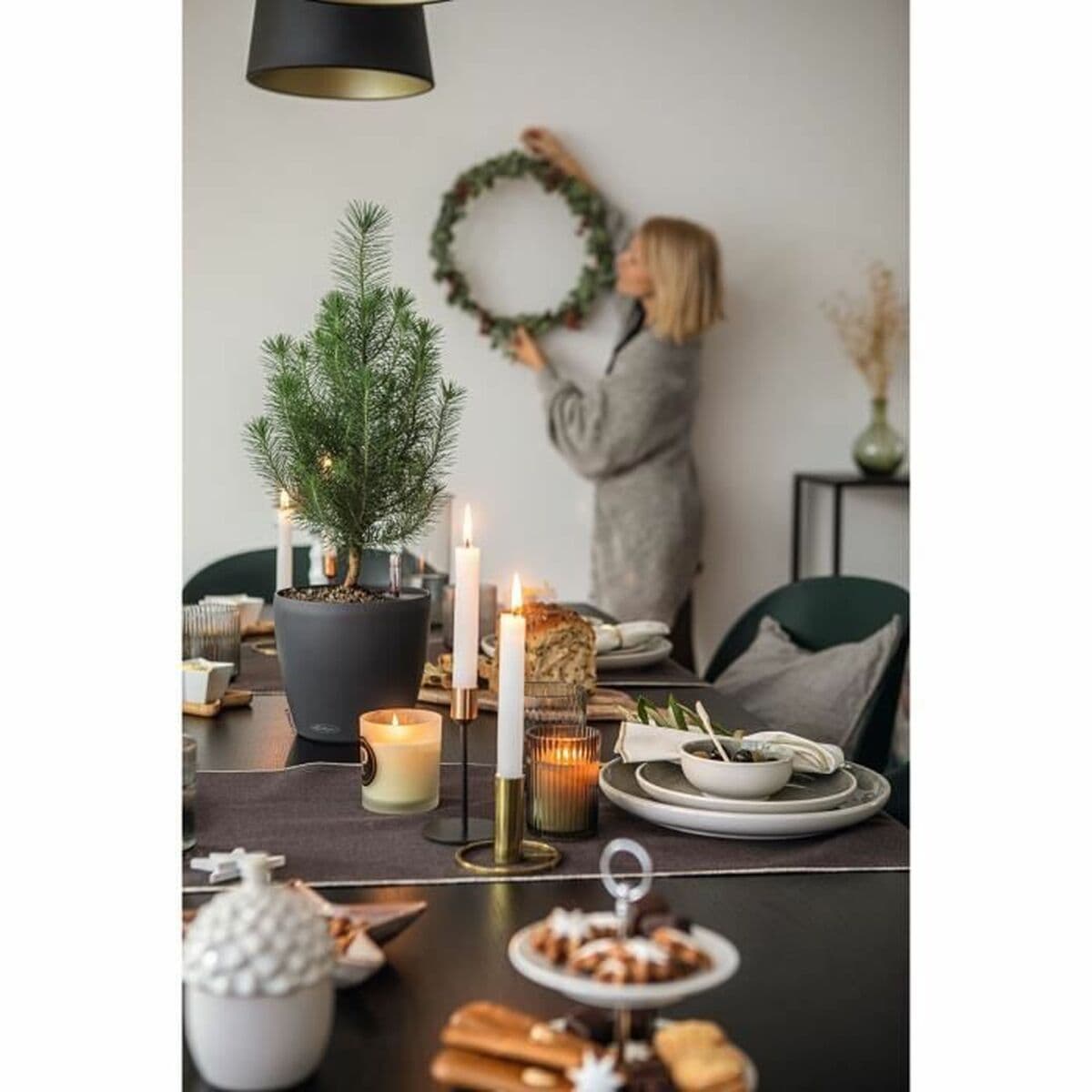 Kruka Lechuza Grå polypropen Rund — thumbnail 5