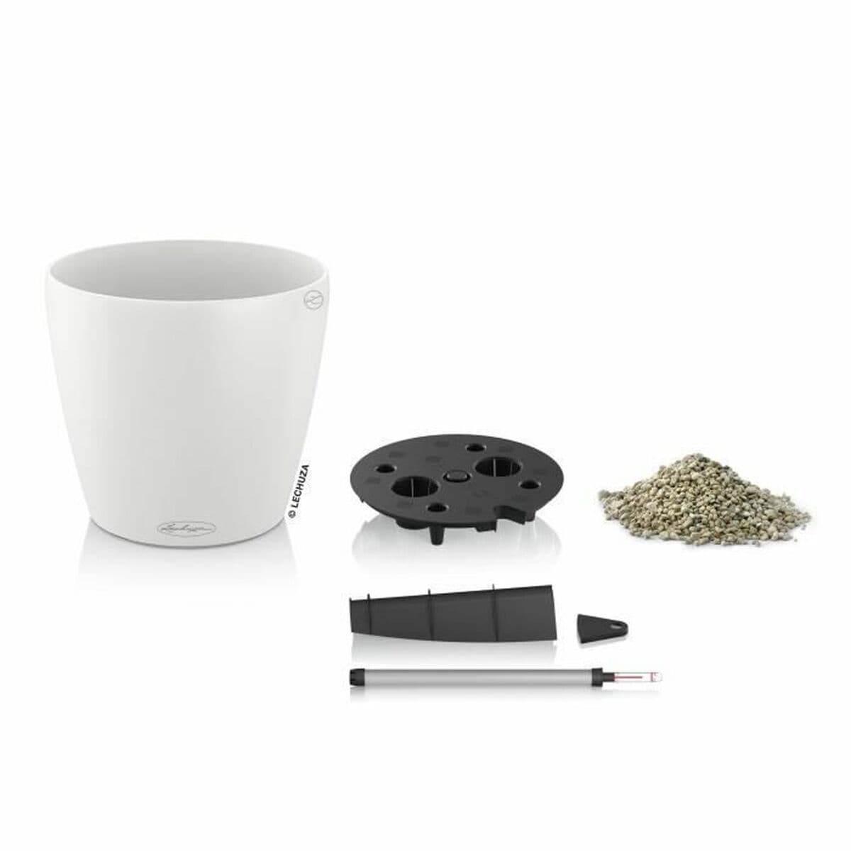 Kruka Lechuza Vit polypropen Rund — thumbnail 2