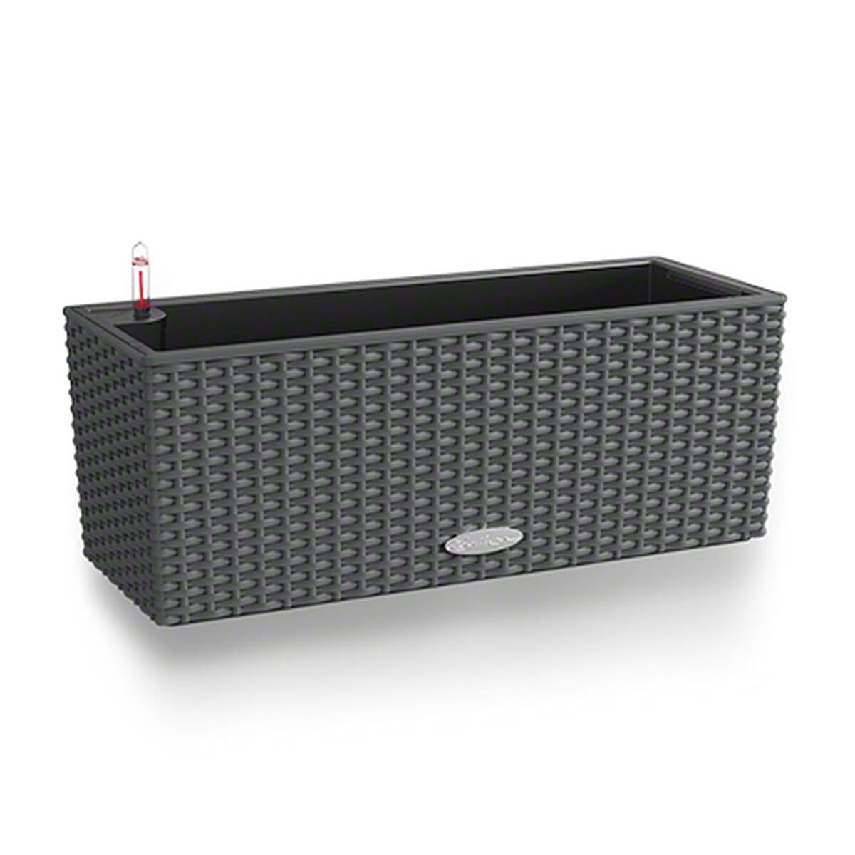 Kruka Lechuza Svart Grå polypropen — thumbnail 5