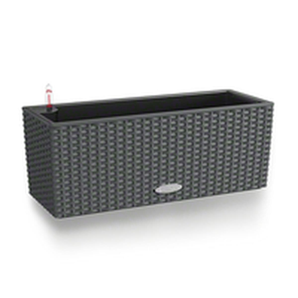 Kruka Lechuza Svart Grå polypropen — thumbnail 2