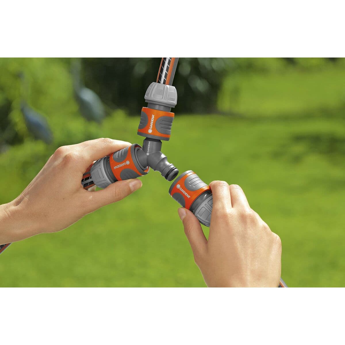 Slanganslutning Gardena 18287-20 Ø 15 mm 1/2" Trippel Bevattningssystem — thumbnail 6