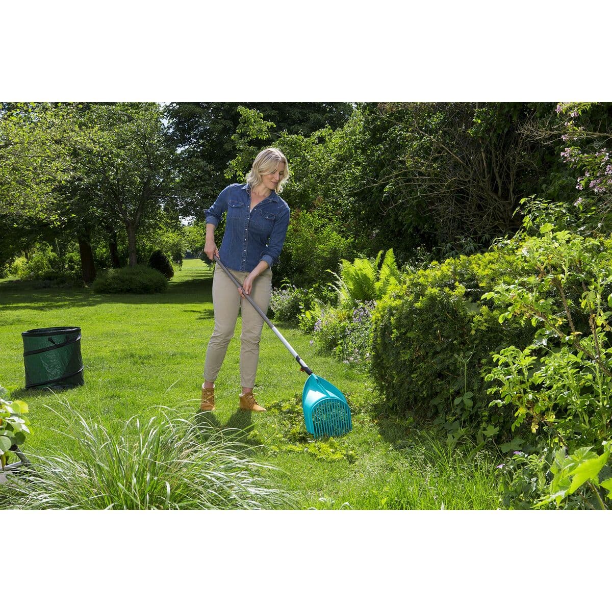 Lövräfsa Gardena Combisystem 3 i 1 Turkos — thumbnail 9