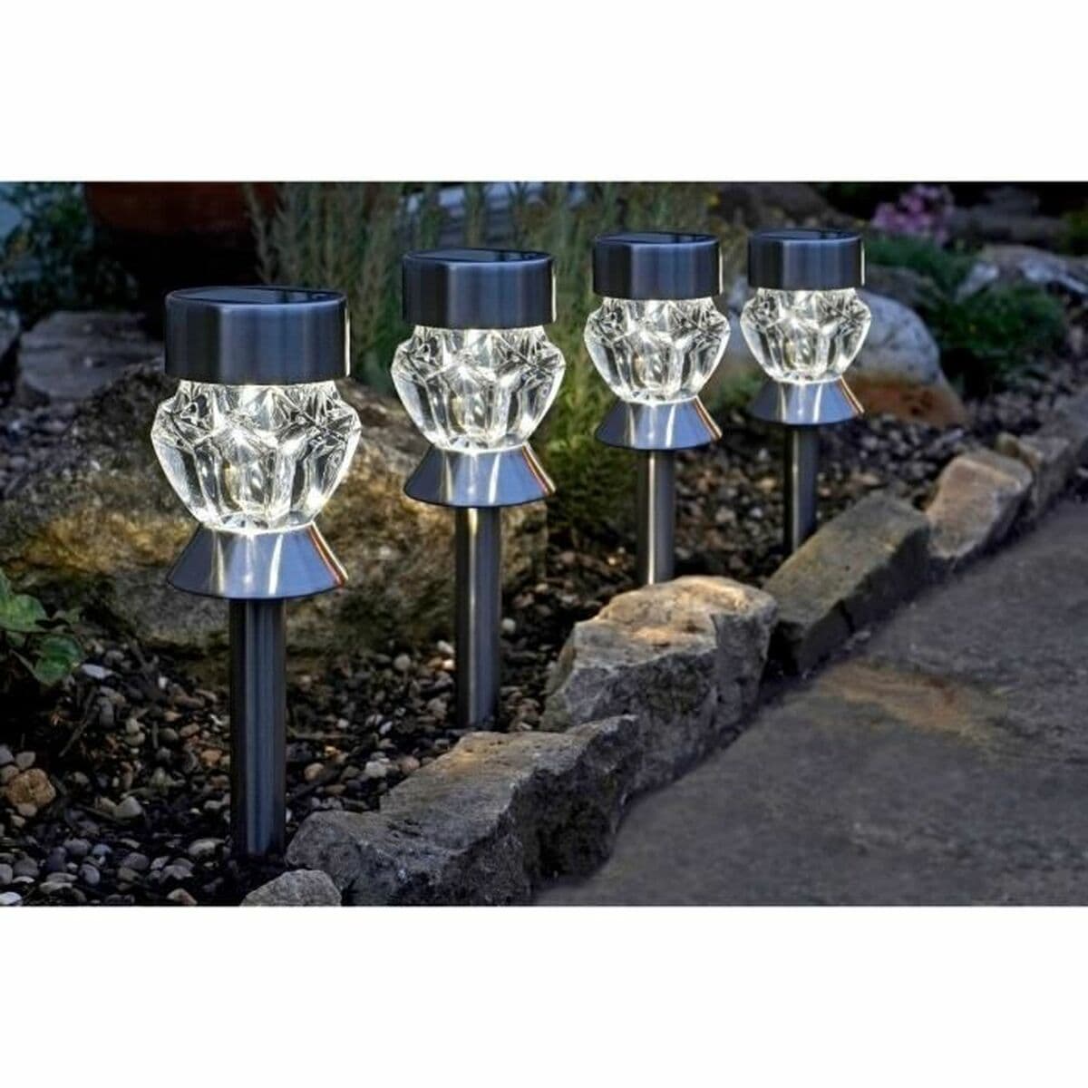 Uppsättning med solcellsstav Smart Garden Glas (4 antal) — thumbnail 2