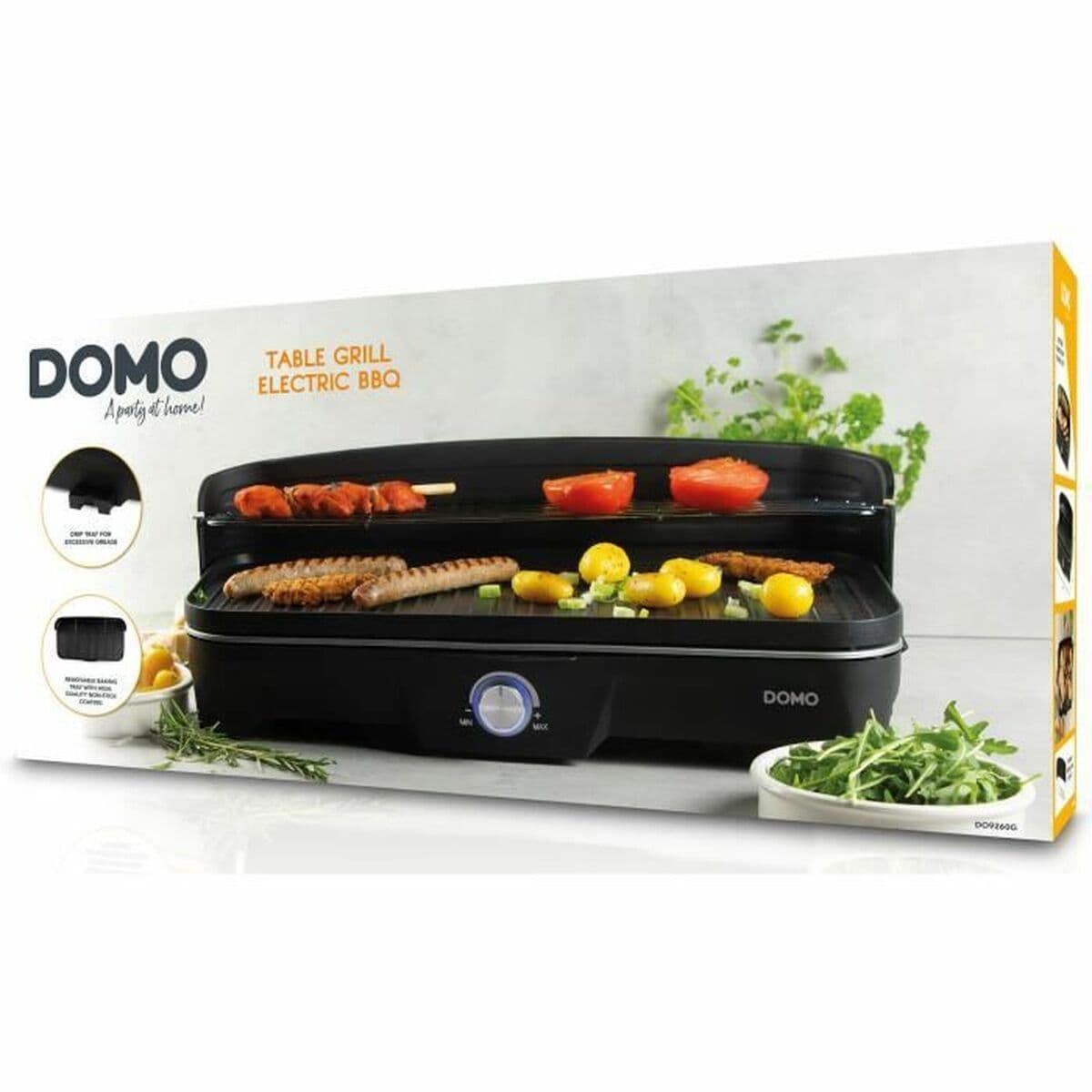 Bärbar Grill DOMO Do9260g Gjutjärn — thumbnail 3