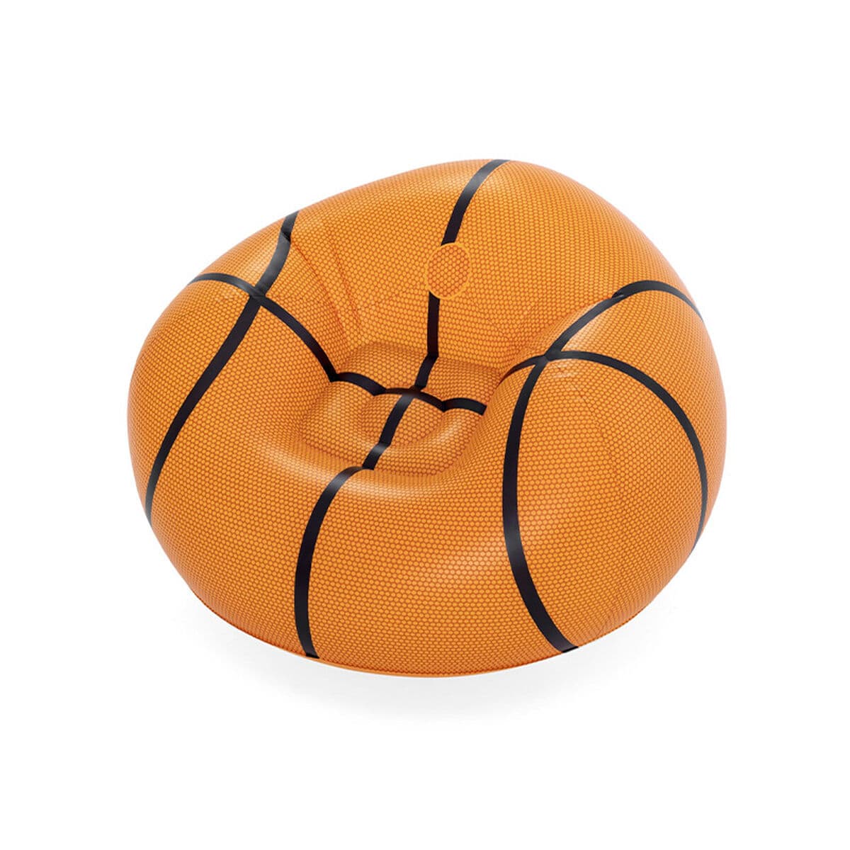 Bestway Stor uppblåsbar stol Basketboll 114x112x66 cm +6 år Inomhus och Trädgård