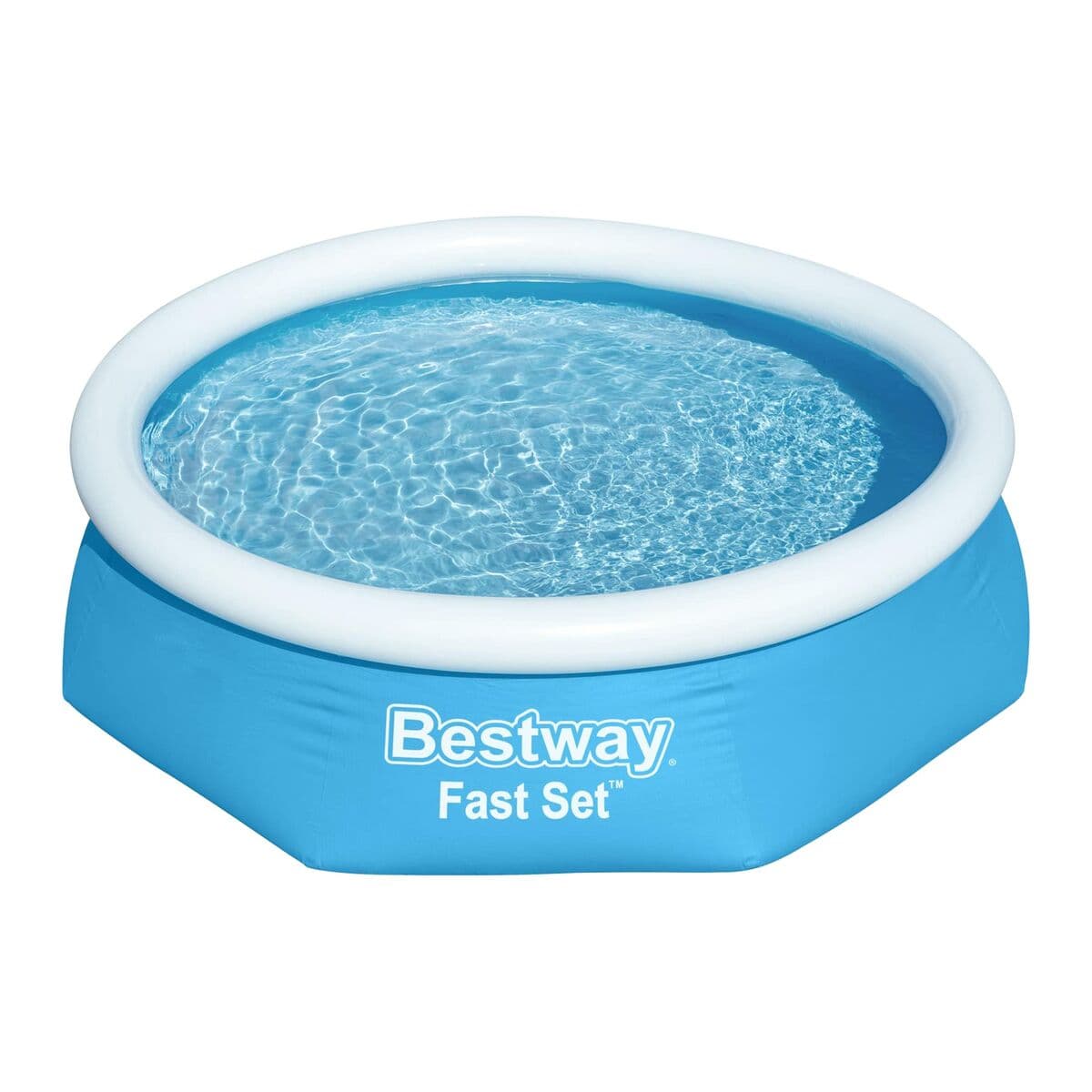 Bestway Uppblåsbart Pool Vuxen Ring med Filtreringsapparat 244x61 cm Trädgård 57450 — thumbnail 6