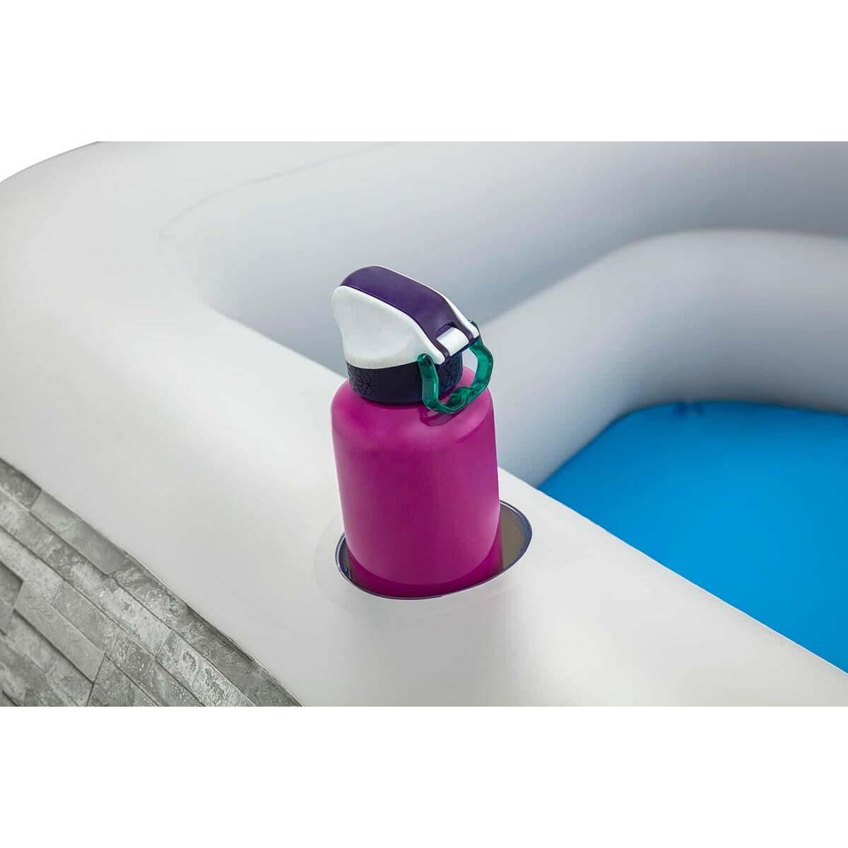 Bestway Uppblåsbar familjepool 213x206x53 cm +6 År Trädgård 54423 — thumbnail 8