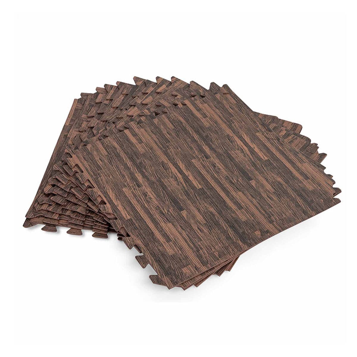 Bestway Pool Golv Skum Trästil Retractable 12 Stycken 50x50 cm Trädgård 58712