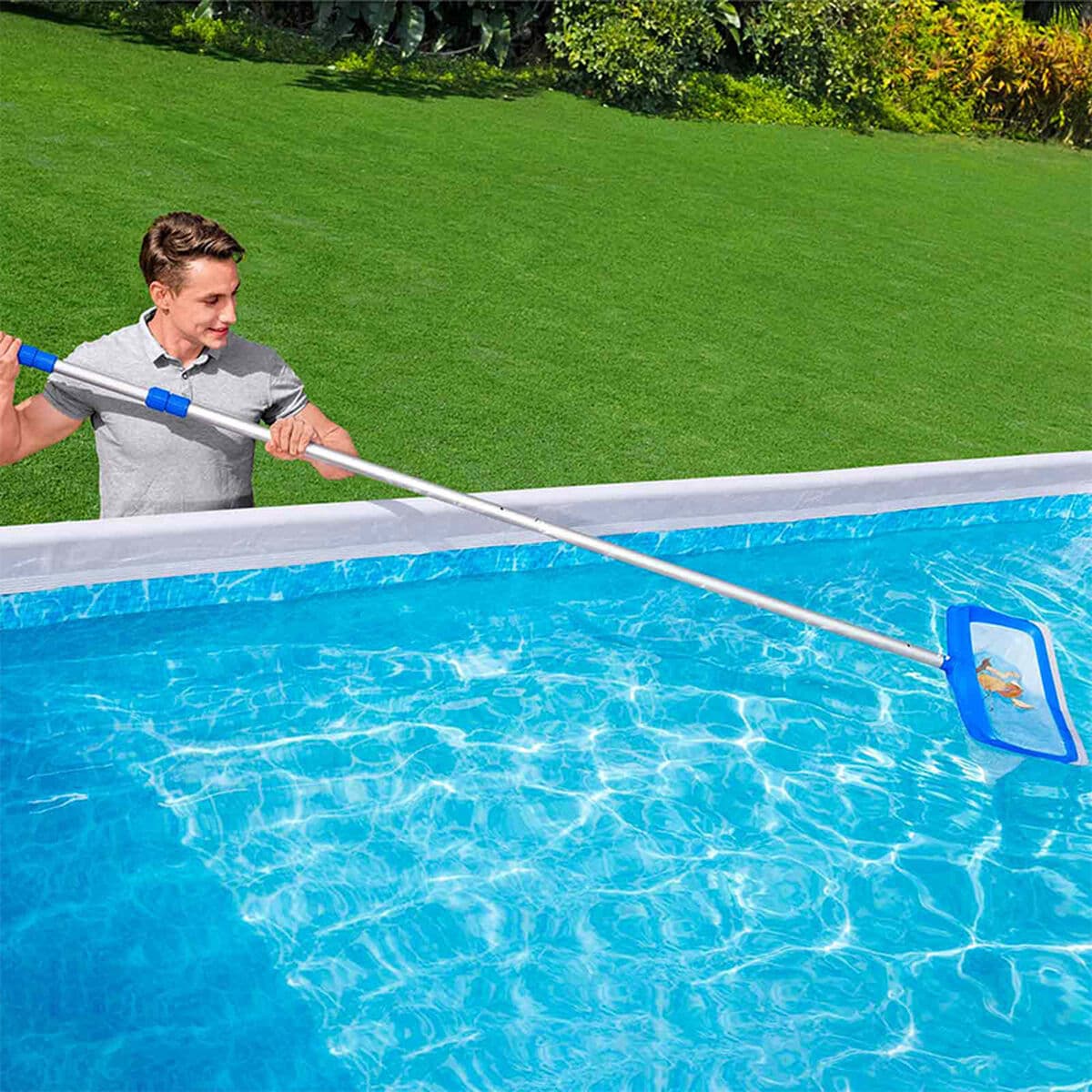 Bestway Aluminium Stång Pool Teleskop 457 cm Retraktabel Trädgård 58702 — thumbnail 10