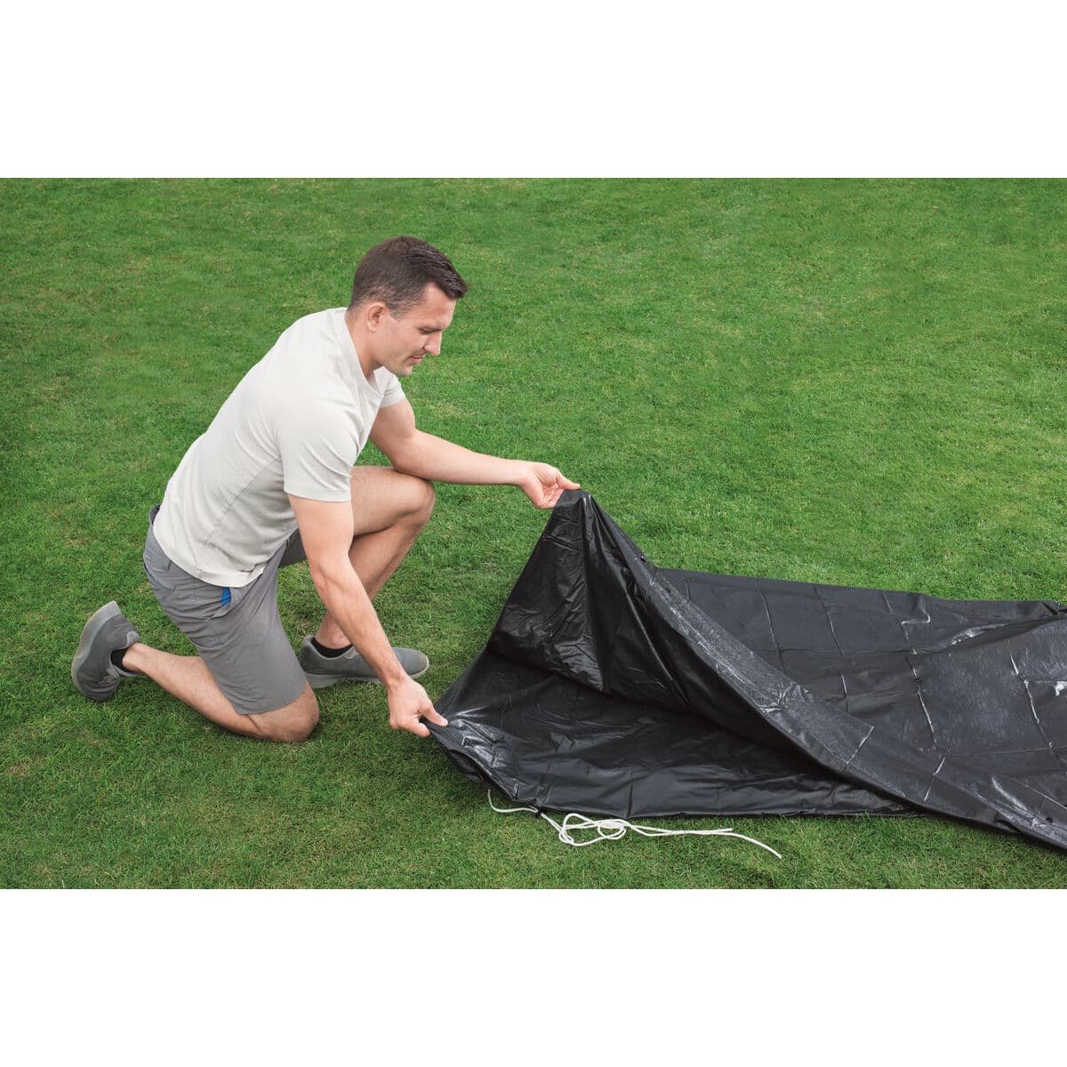 Bestway Pool Cover PVC D457 cm Trädgård 58038 — thumbnail 9