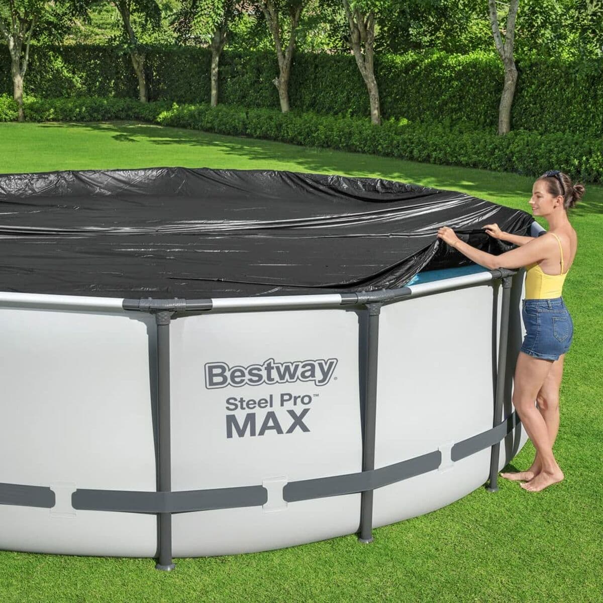 Bestway Pool Cover PVC D457 cm Trädgård 58038 — thumbnail 10