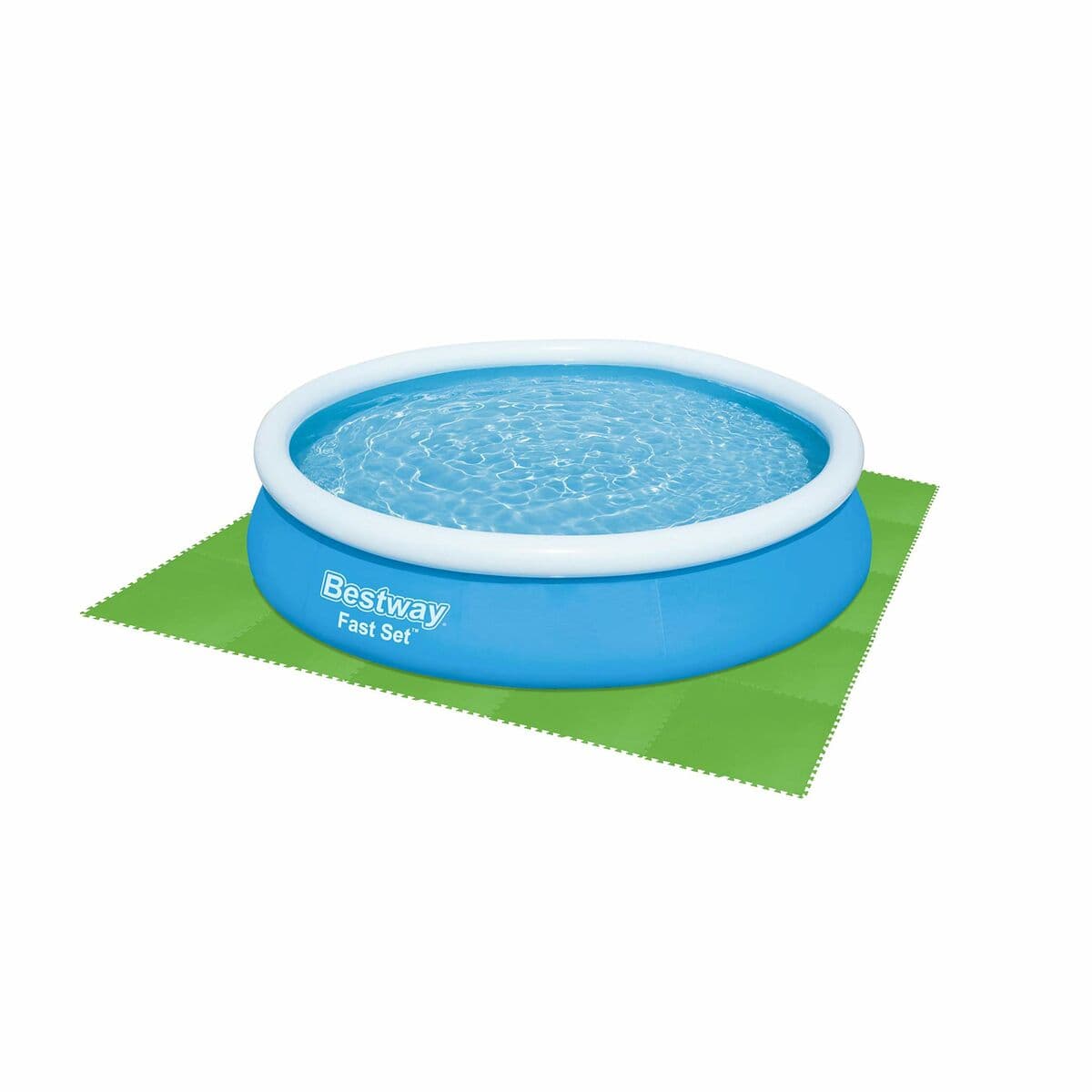 Bestway Pool Foam Golv Grön 9 bitar 78x78 cm Trädgård 58636 — thumbnail 6