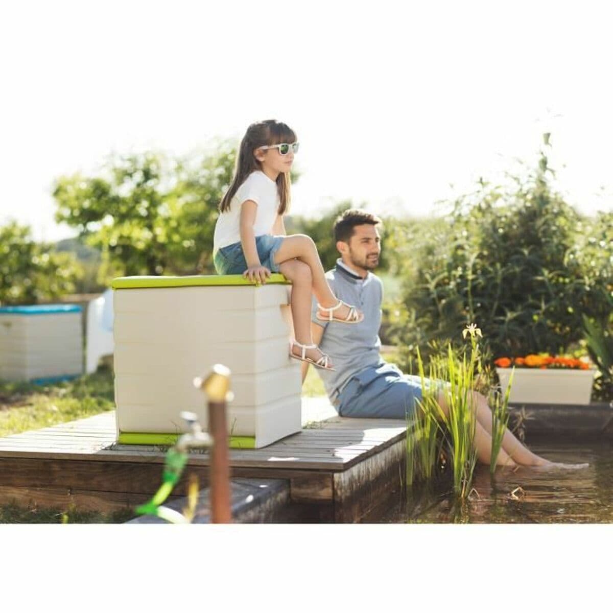 Kista Plastiken Grön Plast 60 x 61 x 53 cm — thumbnail 3