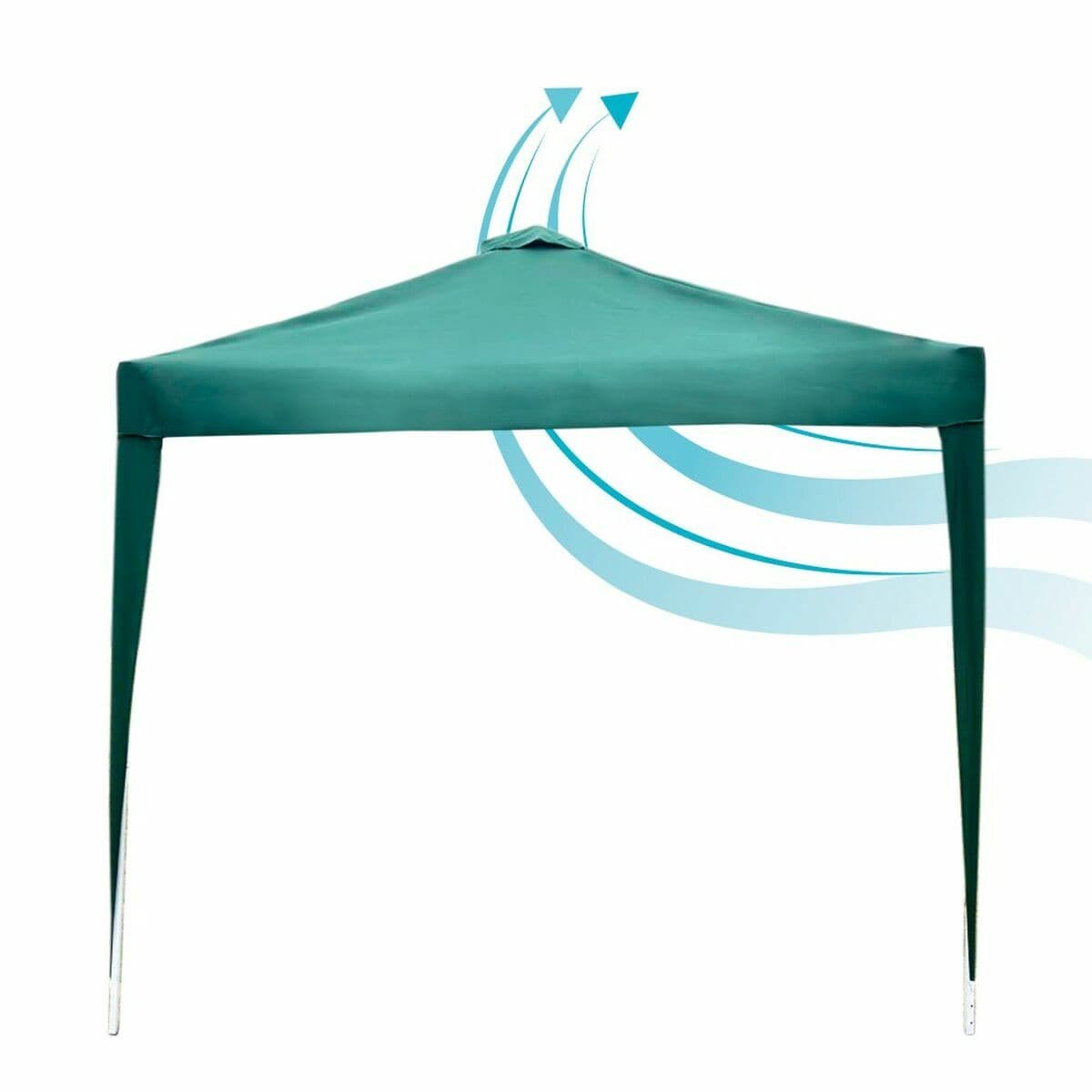 Gazebo Colorbaby Max-Air Grön Tyg Stål 300 x 300 x 250 cm — thumbnail 3