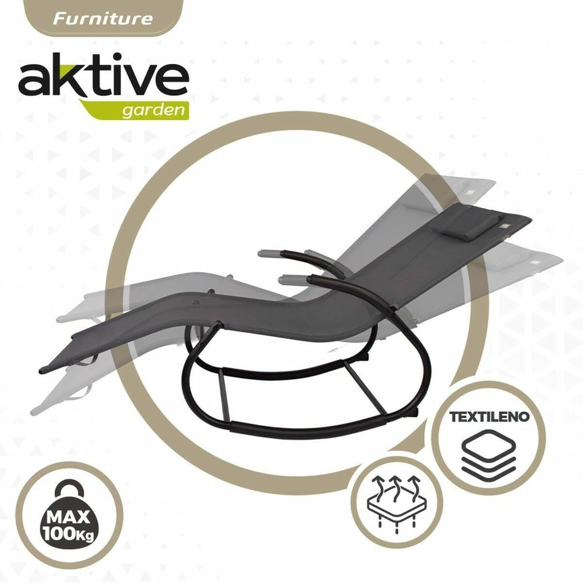 Edények Aktive Svart Stål Edények 172 x 53 x 75 cm — thumbnail 3