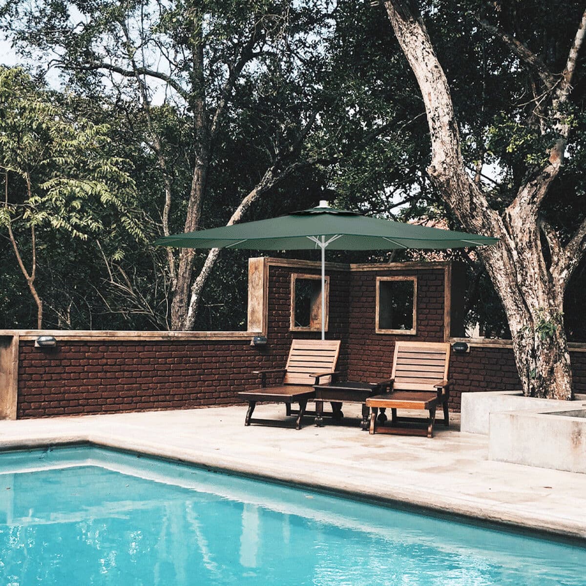 Marbueno Paraply Stål 8 Ribbor D300 cm Polyester Grön Trädgård, Pool och Terrass 10190 — thumbnail 2