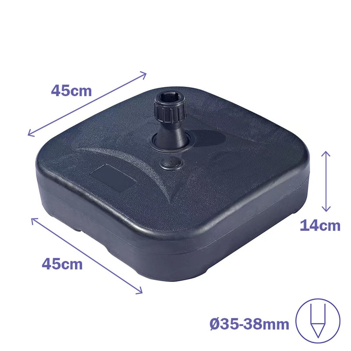 Marbueno Bas Paraply Plast 20L Trädgård, Pool och Terrass 10304 — thumbnail 2