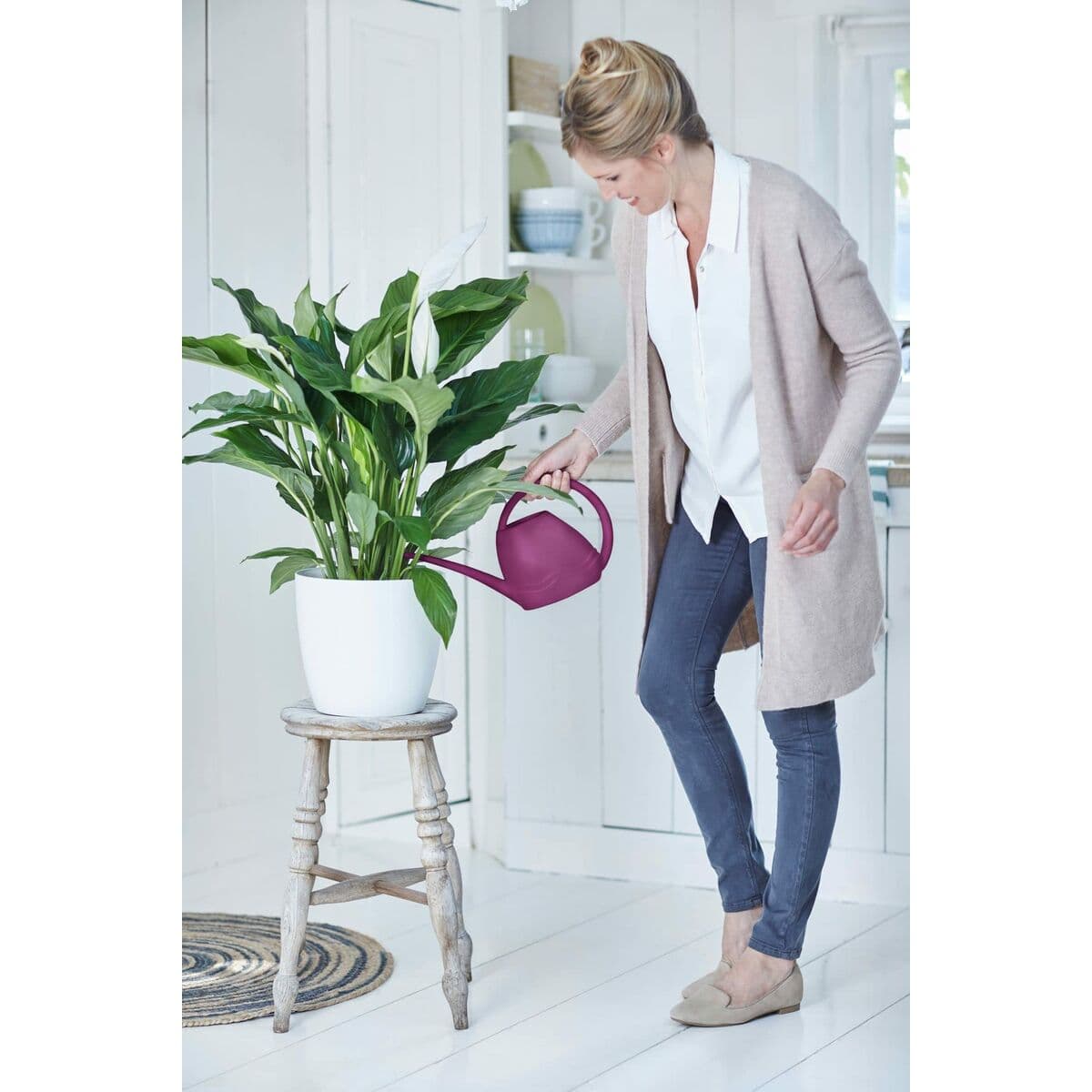 Kruka Elho Vit Plast Rund — thumbnail 4