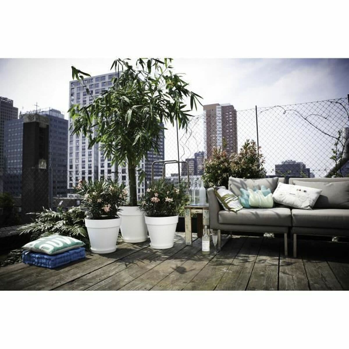 Kruka Elho Loft Urban Rund Vit Ø 40 cm — thumbnail 3