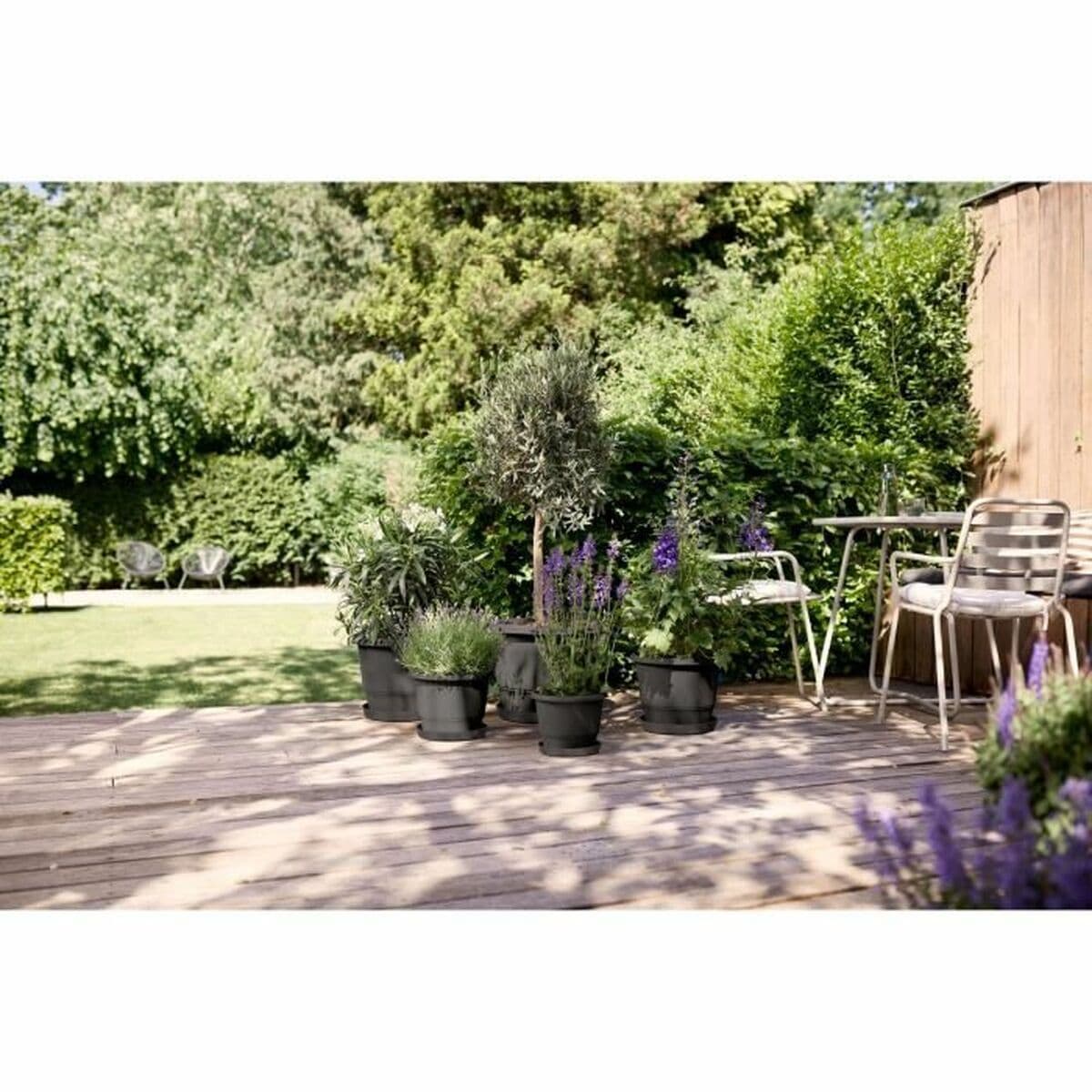 Kruka Elho Svart Antracitgrå 30 x 29,5 x 22 cm — thumbnail 2