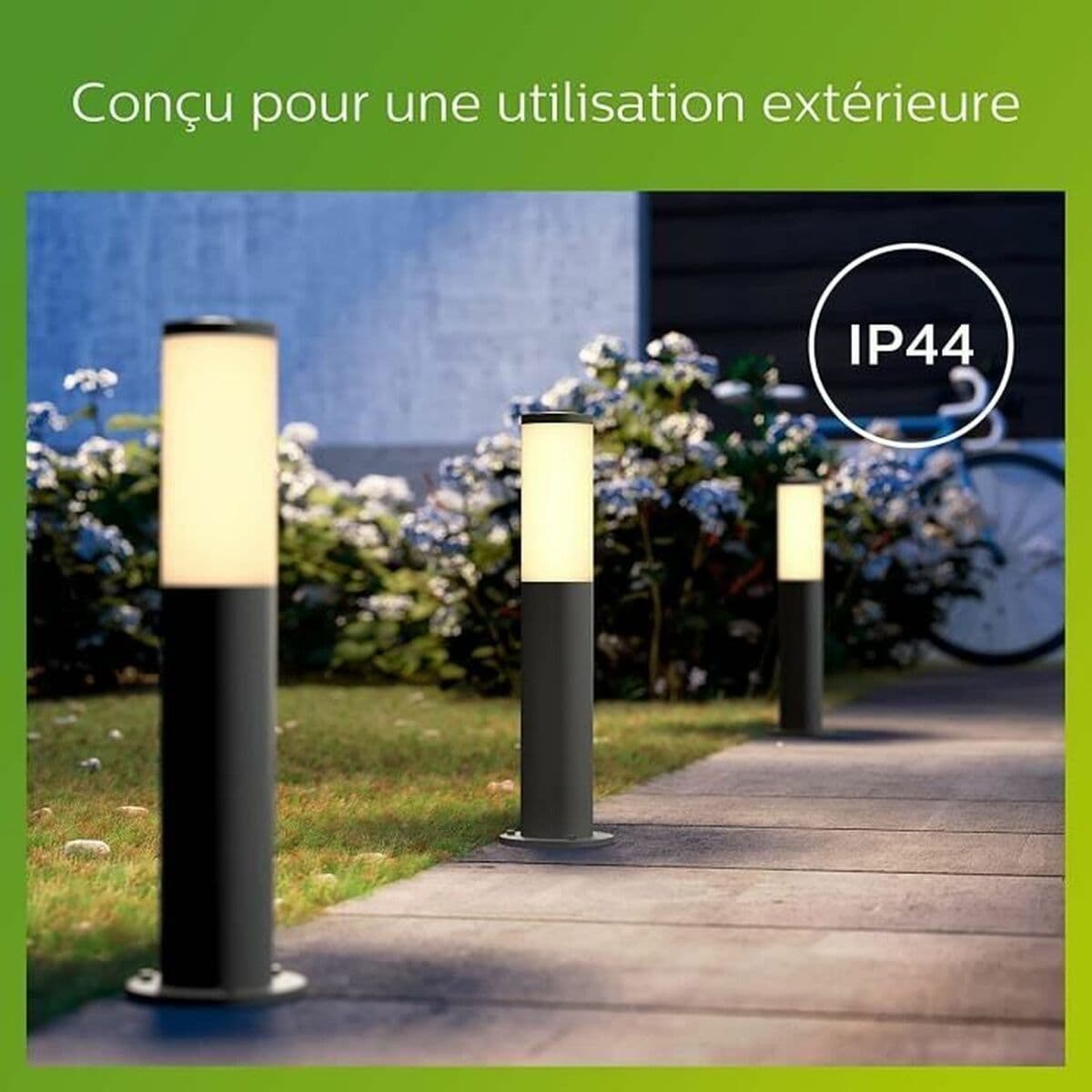Lampa Philips Luminarias de exterior Antracitgrå E27 230 V 2700 K — thumbnail 4