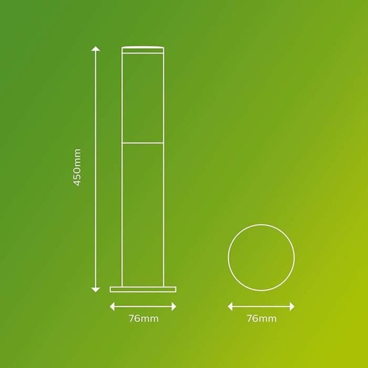 Lampa Philips Luminarias de exterior Antracitgrå E27 230 V 2700 K — thumbnail 2