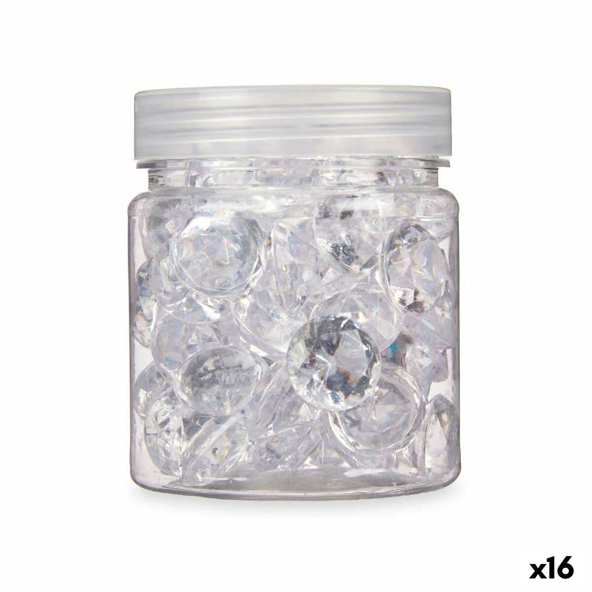 Dekorativa stenar Gift Decor Transparent 150 g Diamant (16 antal)